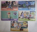 2026 Bluey Stamp and Pin Cover - Full Set of 5 - Australia Post Mintage 3000each