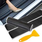 Carbon fiber Door Sill Cover Scuff Guard Protectors for Nissan Qashqai (2014 on)