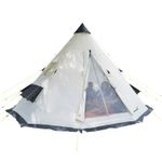  Skandika Tipi Goathi 365 Protect Wigwam Teepee Tent 6 Person Sewn-In 250cm New