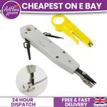Network Ethernet Cable Punch Down Tool/Striper IDC Faceplat Push RJ45 CAT5e CAT6