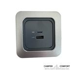 Campervan CBE/C-Line 12v USB-A & USB-C Charging Socket for Caravan/ Motorhome