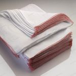 Jumbo Dish Cloths White Woven Extra Large Duster Stockinette Cotton 36 x 46cm