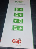 ESP Duceri 3w LED Maintained Emergency Sign Up Arrow (New) 6 available 