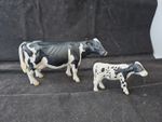 Schleich Farm Animals Holstein Cow & Calf Figure Bundle 