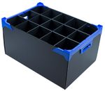 Tall Wine Glass Crate - Storage Box - 15 Cells - Cell Size H260 x D95mm