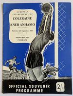 Coleraine v Dynamo Kiev Sept 2nd 1965 European Cup Winners Cup