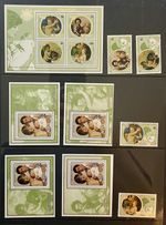 Niue 1982 Royal couple Diana William complete set + S/S + 4 deluxe sheets MNH