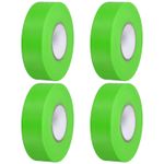 Flagging Tape 1"x147', 4 Pack PVC Non-Adhesive Neon Marking Tape, Green