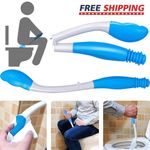 15.7 Inch Long Handle Toilet Aid for Elderly Ergonomic Wiping Tool w/Storage Bag