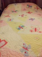 Vintage Pottery Barn Kids Quilt Bedding Twin Sophie Butterfly....16