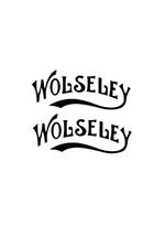 2 x Wolseley Stationary Engine logo Vinyl decal Sticker Car Van Trailer Toolbox
