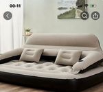 [Luxury Air Mattress] Luxury Air Mattress with Headboard & Pillows | Quick
