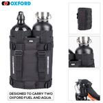Oxford Nomad Bottle stash XL - OL588 designed to carry two Oxford Fuel and Aqua