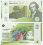 UK England - Lewes £1 1 Pound 2009 UNC Local Currency Banknote - Street