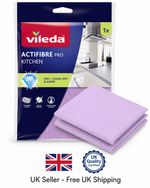 Vileda Actifibre Pro Kitchen PVA Microfibre Cleaning Cloth 27 x 30.5cm 1 Pack