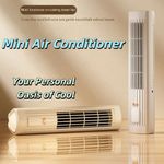 Air Cooling Cooler Free Standing Tower Bladeless Fan 3 Modes High Airflow Quiet