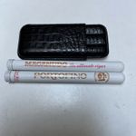 Vintage / Genuine Leather Cigar Case Holder for 3 Cigars with 2 tin tubes