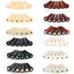 6Pcs High Quality Ebony Abalone Wood Acoustic Guitar String Pegs Bridge Pins Set