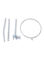 Adjustable Mosquito Net Stand Holder for Baby Crib Cot Bed Clip-On Bracket Iron