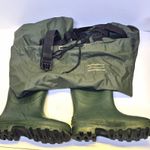 Shakespeare PVC Green Chest Waders Fishing Waders Size 8 Boots Good Condition 