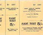 Great Britain Aviation 1930s PINE'S AIRWAYS *Flight Ticket* Wales Porthcawl BS2