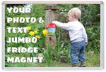 Custom Designed Photo Gift Jumbo Fridge Magnet 97 x 67 mm Personalised Magnets