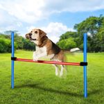 Dog Jump Obstacle Pole Set Training Toy Excercise Equipment Tubes Obedience