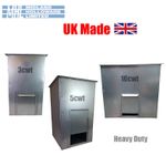 Galvanised Steel Metal Coal Bunker Coal Fuel Storage 3cwt, 5cwt & 10cwt UK MADE!