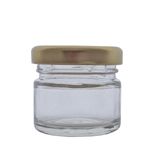 Round Jars Glass Mini Jam Honey Favours 1oz 28ml with Lids