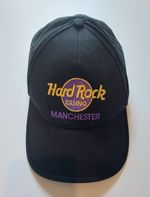 Vintage Hard Rock Casino Manchester Baseball Cap Embroidered Logo Obsolete
