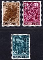 LIECHTENSTEIN 1960 399-401 Stamped NICE CLEAN SET FOREST (F5550