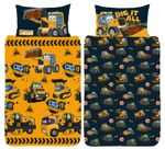 JCB Single Duvet Cover My 1st JCB Joey Design Reversible Bedding Set