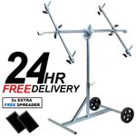 Large Rotating Body Shop Panel Stand Paint Repair door - With 2x Spreaders