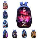 WWE Boxing Personalised School Bag Backpack Kids Boys Girls Blue Book Bag