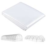 Outsunny 6 X 10m UV Resistant Waterproof Plastic Polytunnel Cover, Clear