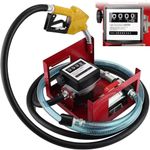 220V Electric Fuel Transfer Pump 550W-60L/Min W/Nozzle Meter For Oil Fuel Diesel