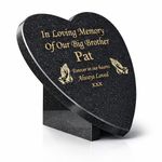  Personalised Memorial Grave Plaque Memorial HeadStone Granite Heart Grave Stone