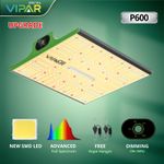 VIPARSPECTRA P600 Led Grow Light Sunlike Full Spectrum Lamp for All Seedling Veg
