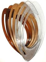 Handbag Handles Fish Eye Oval 24cm x 11.5cm Plastic 1 Pair Bag Making Supplies