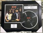 HIGHWAY TO HELL AC/DC 1979  Vinyl Record Wall Art Framed Rock N Roll New