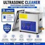2L Ultrasonic Cleaner Bath for Jewelry Glasses Dentures Retainers 110220V