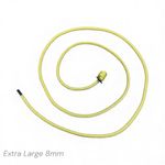 English Made Falconry Button Rope Leash With Leather Washer Yellow XL