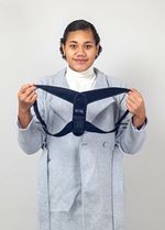 Adjustable Posture Corrector Back & Shoulder Brace Neoprene Black One Size