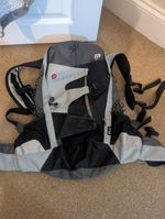 Rockrider Grey & Black Cycling Hydration Backpack | Pockets & Adjustable Straps