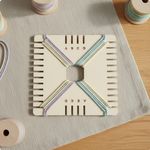 4 Packs Bracelet Weaving Board Braiding Disc Loom Tool Compact Round Plate with