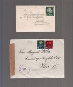 3302 - Switzerland - Mi No. 488 - 490 on 2 Letters