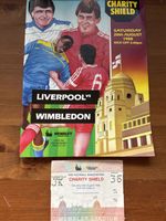 1988 Charity Shield Programme & Ticket Liverpool v Wimbledon 20/8/1988 Wembley