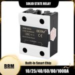 BRM-10/25/40/60/80/100DA Solid State Relays DC3-32V to AC24-480V Single-Phase