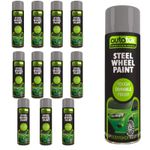 AutoTek Multi Purpose Steel Wheel Aerosol Spray Paint 500ml x12