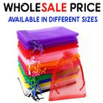 50-500Pcs Organza Gift Bags Wedding Party Favour Xmas Jewellery Candy Pouches